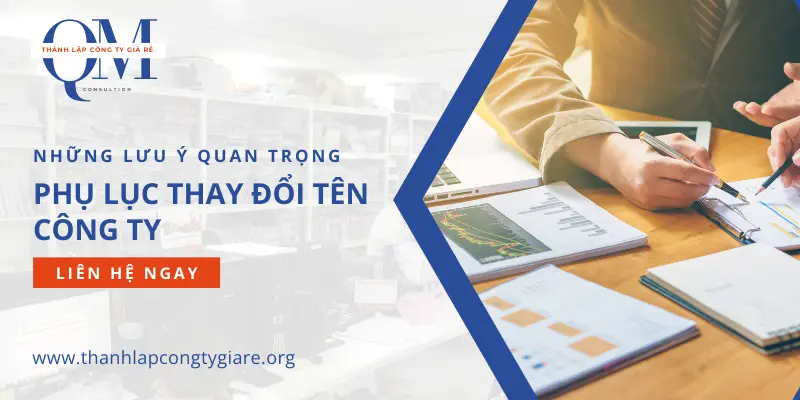 Những lưu ý quan trọng trong phụ lục thay đổi tên công ty